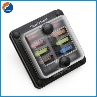 6进路带LED指示灯32V02A车1910598船水保防险丝盒一六出