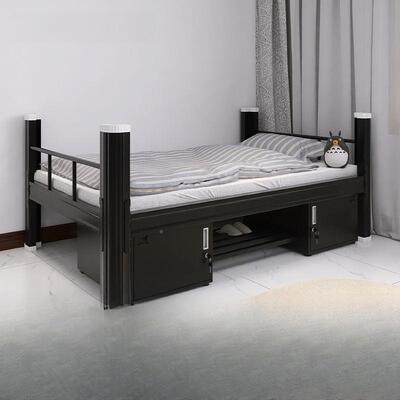 加层铁厚公寓单人床成员工宿舍上下铺艺床人双SHN床铺