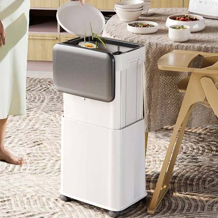 升所降垃圾桶家用2房0yy-6623款大容量带盖厨厕卫生间客办厅公室