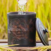 米密缸陶瓷量米桶家用封防虫防潮大容米箱面杂粮五谷YPP杂粮粉收