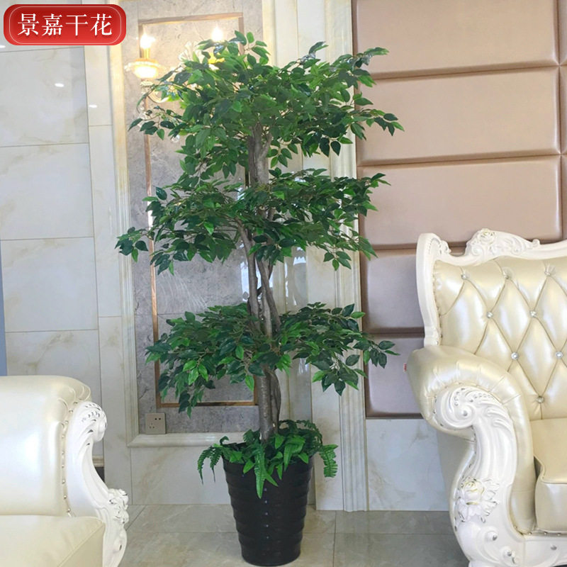 仿真榕树办公室走廊绿植批发