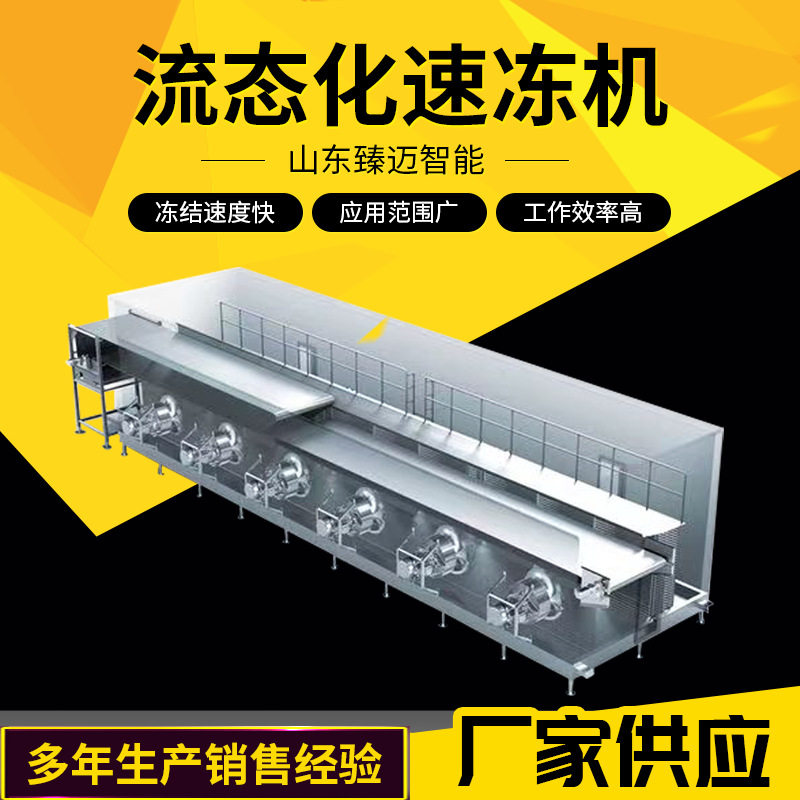 柠檬片速冻机 商用流态化速冻机 不黏连不结块速冻效率高
