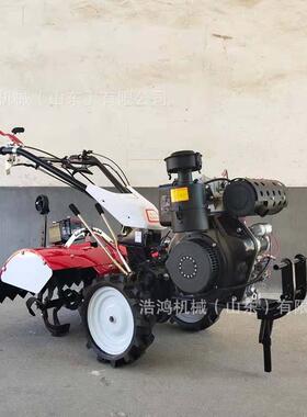 NBE小型柴型微耕机四驱耕地机油家用微旋耕机多功能新型微耕机