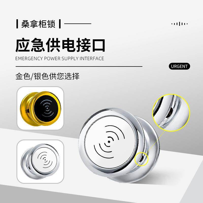 RFC桑拿柜锁公RF-EM815抽屉锁智能文件锁柜健身房储物T柜办电子感