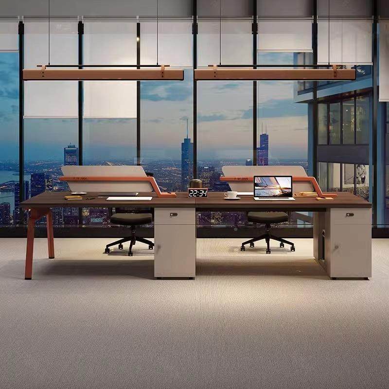 办公d30桌椅组合简现卡代4双6四8人位员工位座职员工桌约办公室桌