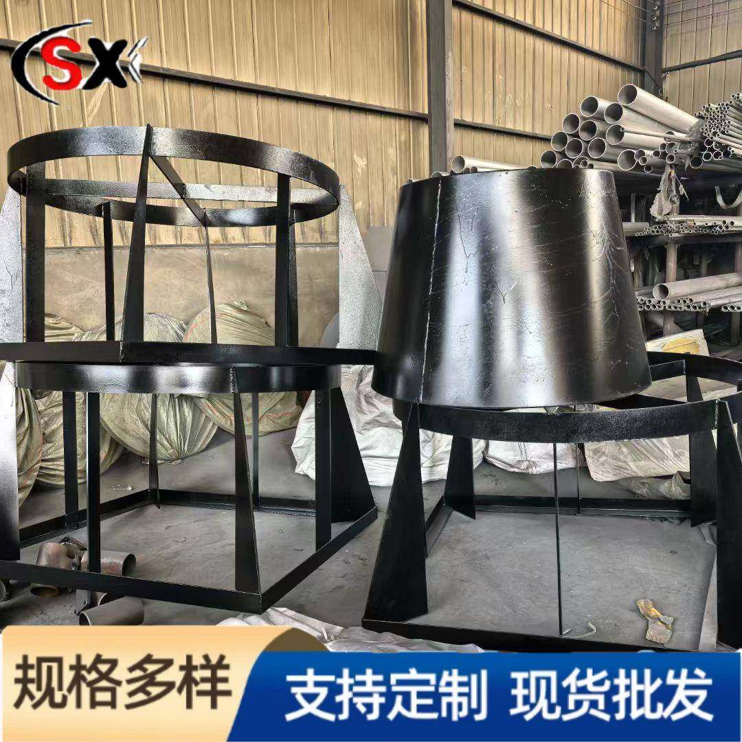 制钢吸水喇叭口支D2N0架8820DN300偏心异径焊接喇叭口