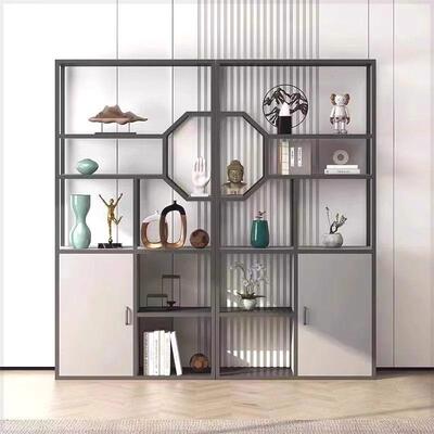 茶桌置架物简约柜书架花架酒博古架ECI厅客厅玄关隔断餐展示架储