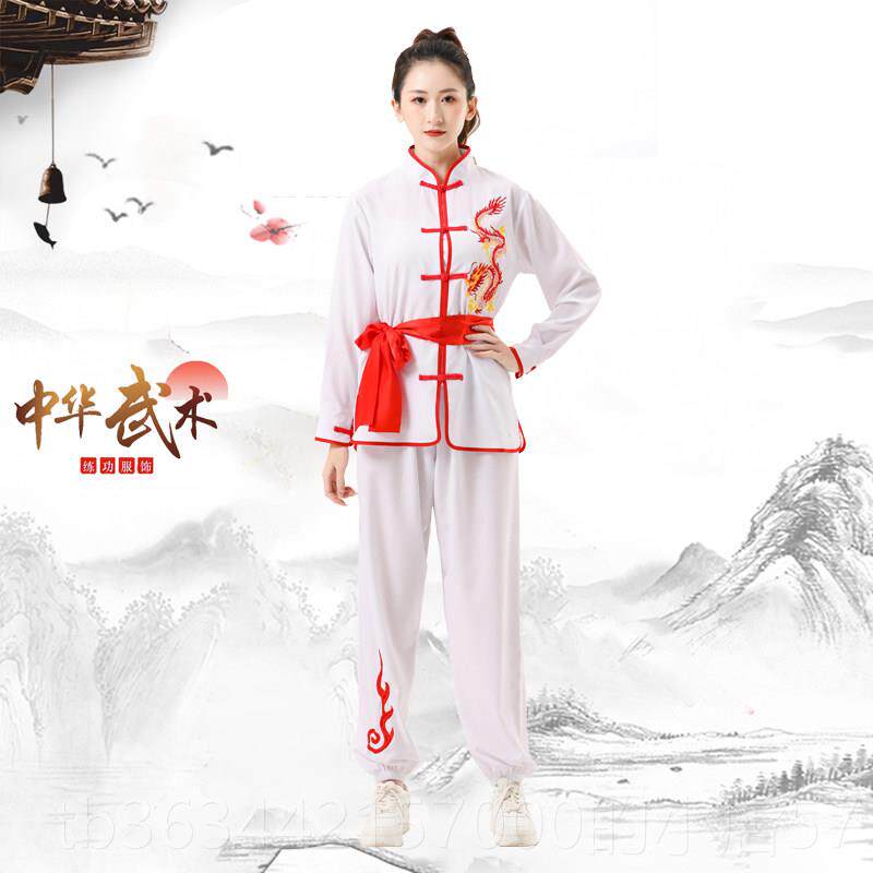 高档鼓演出服中演国风刺狮绣练功服男女成人秧歌服装舞打舞龙服出