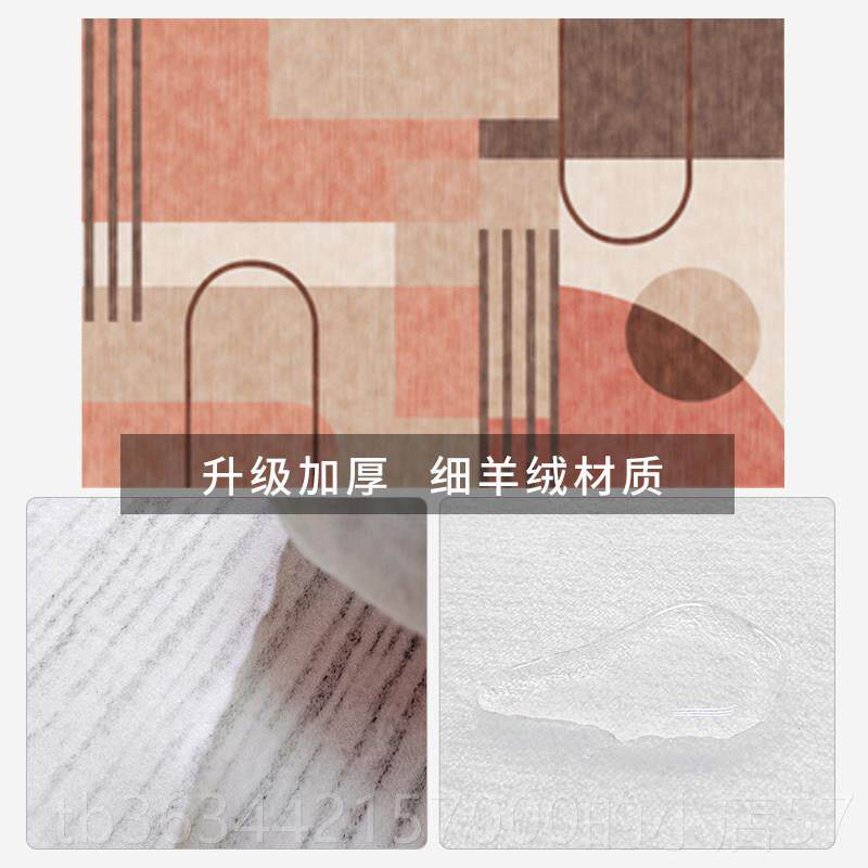 高档地毯客茶几毯现代约北欧is卧室满铺网红房n间床厅简边家用地