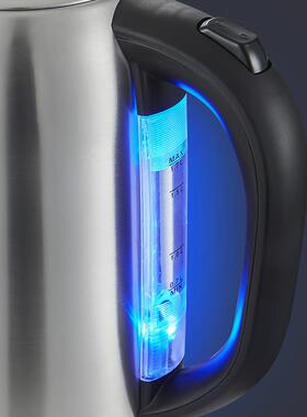 美规欧规现货76334不锈钢电水壶自断电动大容烧量家0用酒店电热水