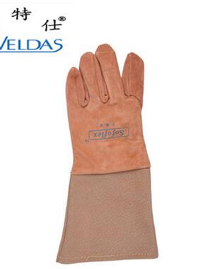 威特仕10-23813电焊手套绒面0猪青皮焊接手套氩弧焊0护防手套