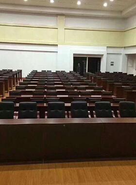 条厂家会议培桌油漆主席桌环台实木RZX-TZ-0会议室训保漆面