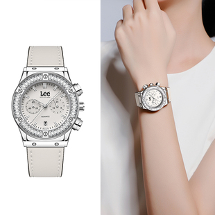 LEE手表女款小众轻奢镶钻气质女士高级感学生石英情人节生日礼物