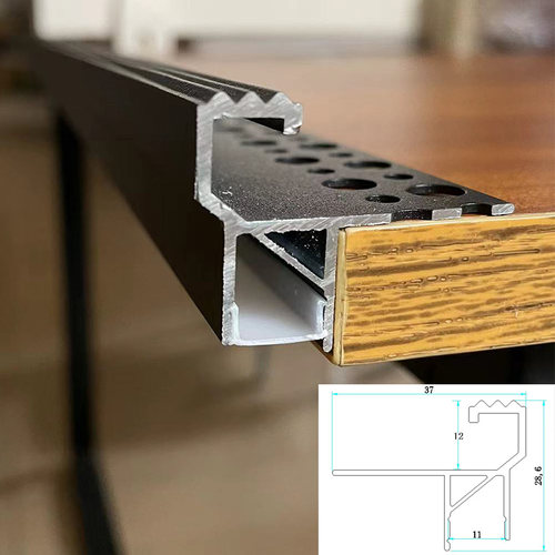 网红楼梯踏步灯防滑暗装免开槽追光感应铝合金影院台阶楼梯线条灯