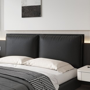 猫抓皮床头软包靠背高级感防水防污榻榻米悬浮床自粘定制贴墙靠垫