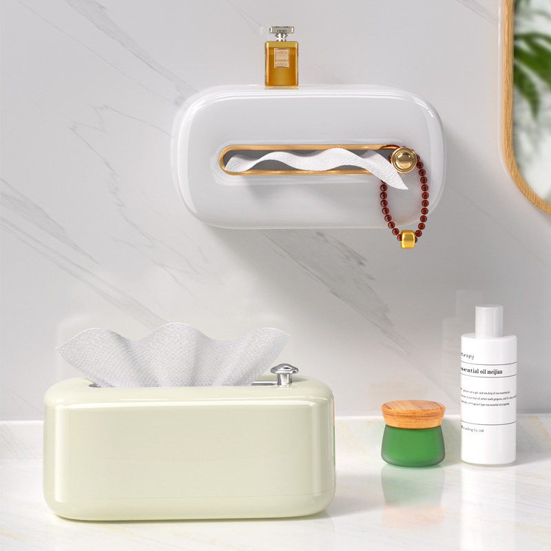 轻奢洗脸巾收纳盒壁挂厨房客厅卫生纸盒家用化妆室浴室免打孔纸巾,收纳整理,纸巾盒,淘宝优惠券,粉丝福利购,淘宝优惠卷