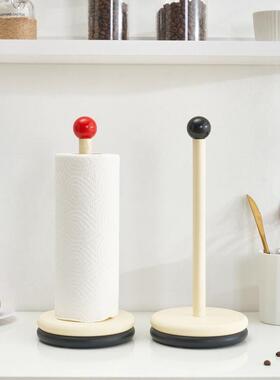 厨550房纸巾架创意木质卷纸架式纸巾收纳架膜懒人抹布鲜收纳保包