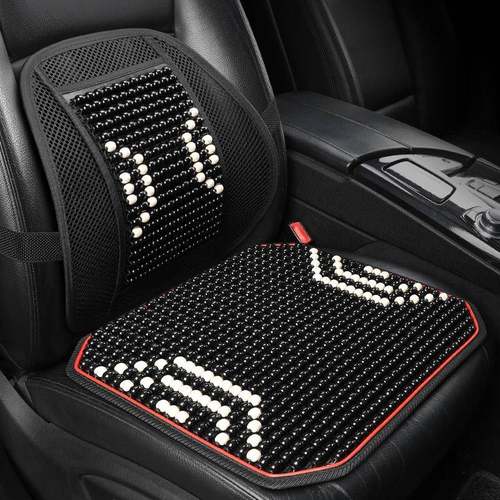 珠汽车坐垫腰靠木夏季547凉垫单夏通风透气后片排座天椅座垫四季