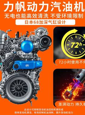 黑猫匠心汽油机500XTO公超高压斤清洗喷泵砂除锈ar柴油工业级洗车