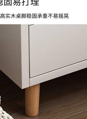 床0柜简约现代实木腿储物柜型简易卧头室家用2小25QUN新款床头置