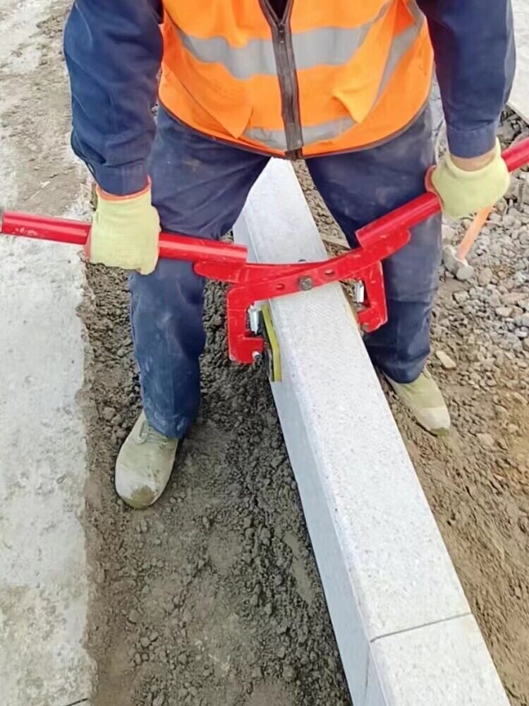 路沿石夹子手抬式安装工具石材夹具双人抬夹具大理石板夹路边石夹