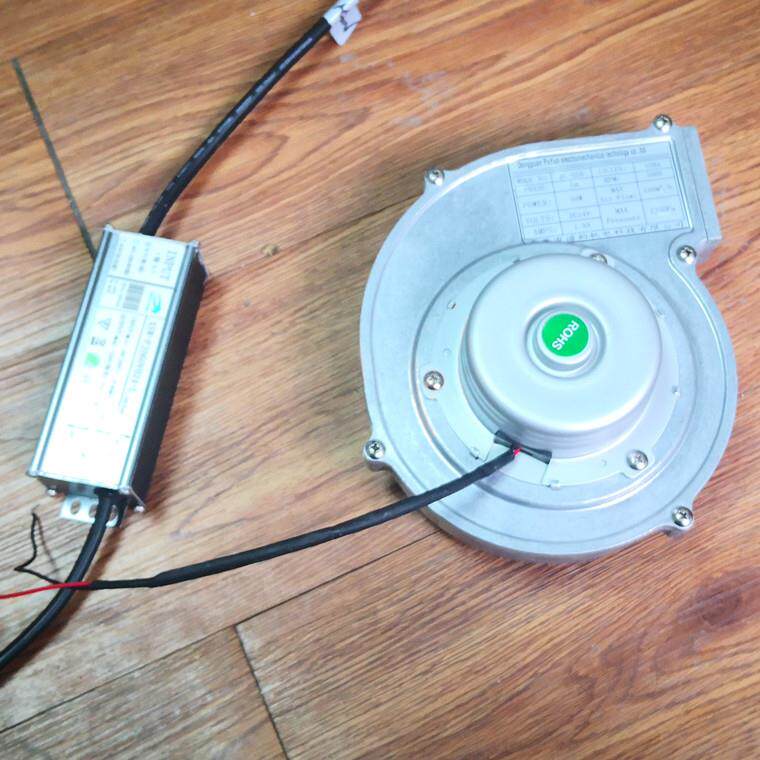 60W型净鼓风机24VXPI直流无刷化无器设备离心风机极变速调速抽风