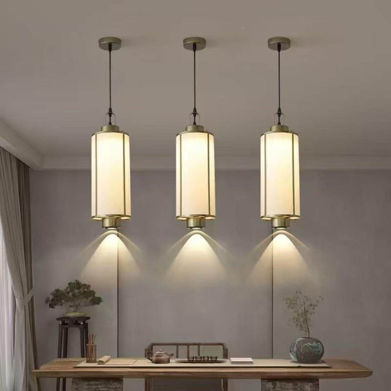 新中式小吊灯民宿卧玄室440床头走廊关创餐厅吧台中国风意小吊灯