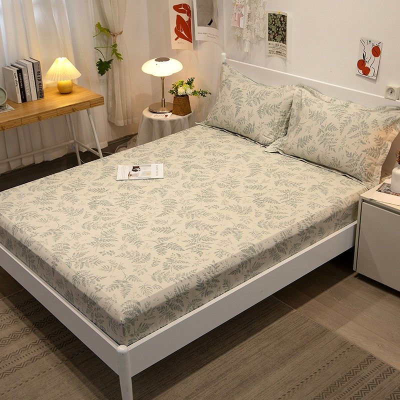 纯棉床笠款床单单件席梦思床垫保护套罩防滑固定全棉防尘床罩全包,床上用品,床笠,淘宝优惠券,粉丝福利购,淘宝优惠卷