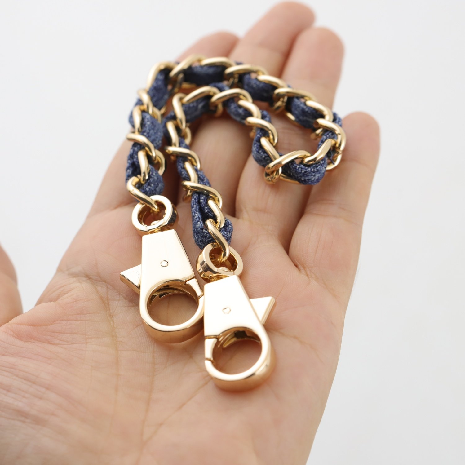 手拿包腋下包链条包牛仔蓝金属肩带链条钥匙扣挂饰手腕绳替换挂件,服饰配件/皮带/帽子/围巾,钥匙扣,淘宝优惠券,粉丝福利购,淘宝优惠卷