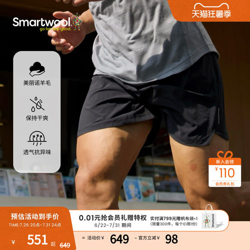 Smartwool带衬里短裤