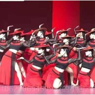 高档傣族舞服女群山灵蹈舞演出服民族舞孔雀蹈舞艺考表演服舞装 成