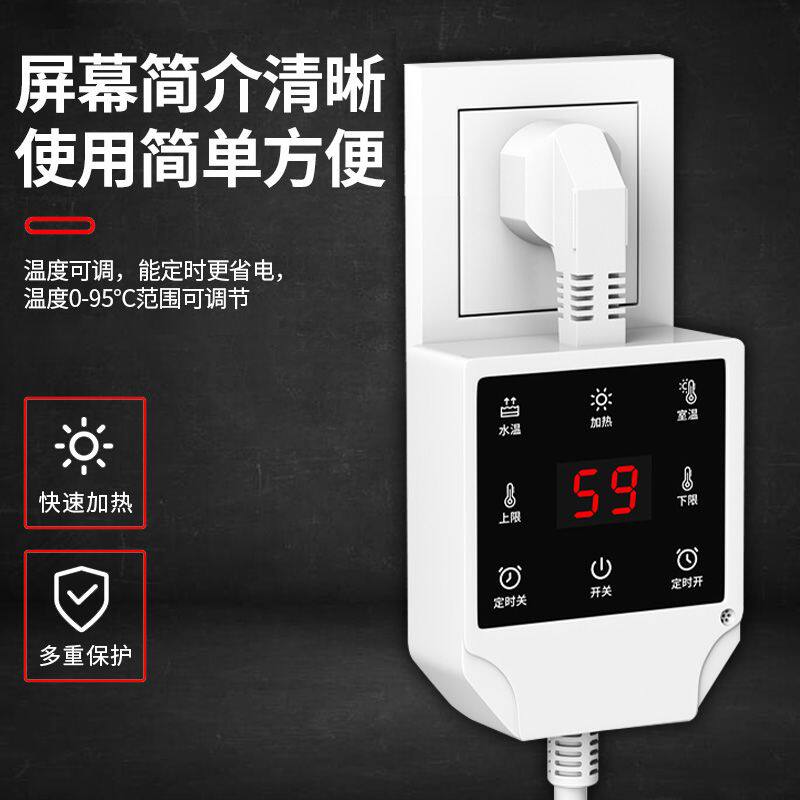 暖气电热棒水暖气片注水电暖气片配件家用暖气加热管智能温控电热