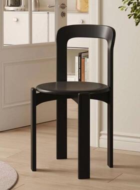 中古约风餐椅实餐椅家用现46298代简阳台木靠背休e闲椅彩色ry餐椅