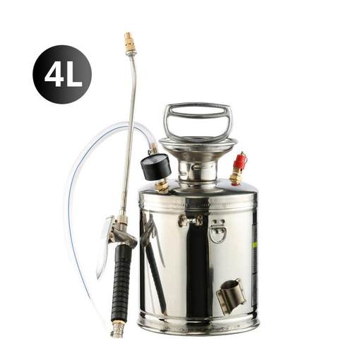4L喷雾器气压式手动不锈钢喷壶 农用打药机喷雾器浇水喷雾