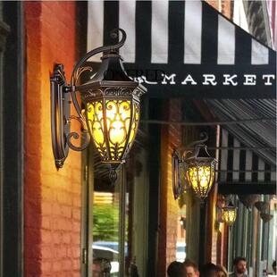 中山北欧家用复古壁灯户外防水庭院灯室外过道灯装饰照明灯具