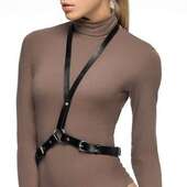 黑色 街舞腰带背带一体演出配饰品 白色 红色 多色可选 皮革