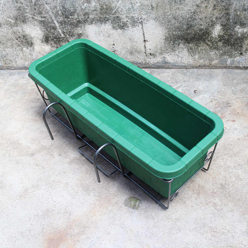 长方形碳钢花架阳台栏杆悬挂防锈艺承重花盆套装种花加粗新疆包邮,鲜花速递/花卉仿真/绿植园艺,花架,淘宝优惠券,粉丝福利购,淘宝优惠卷