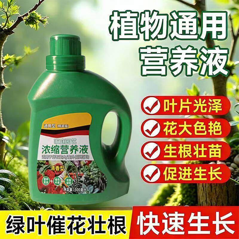 E通用型浓缩营养液植物液态肥花卉盆栽黄金葛富贵竹花草园艺种菜