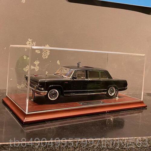 高档世纪龙车2模旗CA770TJ阅35周年红检阅车1:4合检金彷真汽车模