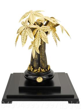 高档箔发厅树摇钱树摆件招财金树家财居酒柜装饰工艺品客摆设开业