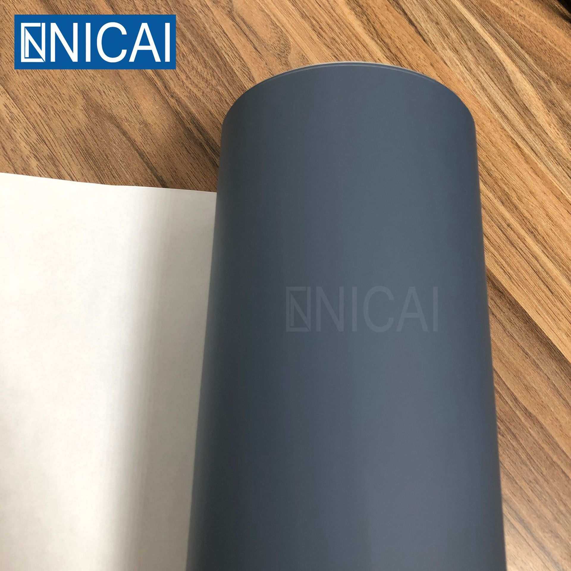 超哑无金属感肤感改色膜汽车消光黑灰改装车身改色可分切小卷贴膜