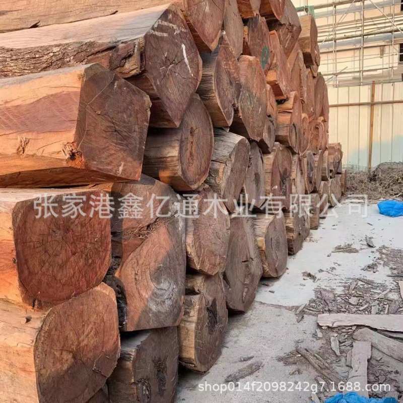 红贵宝原木木方板材 加工硬质家具防腐木方红酸枝木料 东非红酸枝