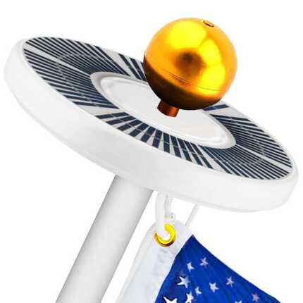 升级款128led太阳能旗杆灯旗帜灯庭院灯太阳能帐篷灯国旗灯野营灯