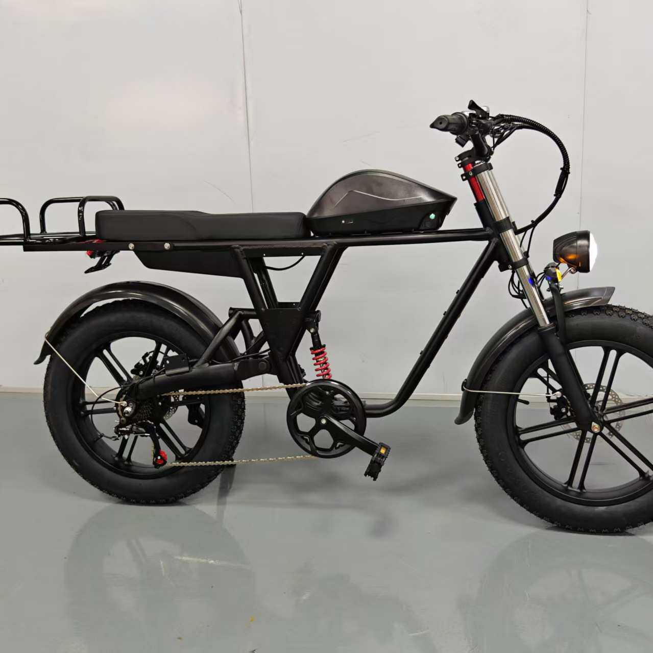 20寸K18电助力自行车4.0宽胎雪地电助力自行车外卖车哈雷电动车
