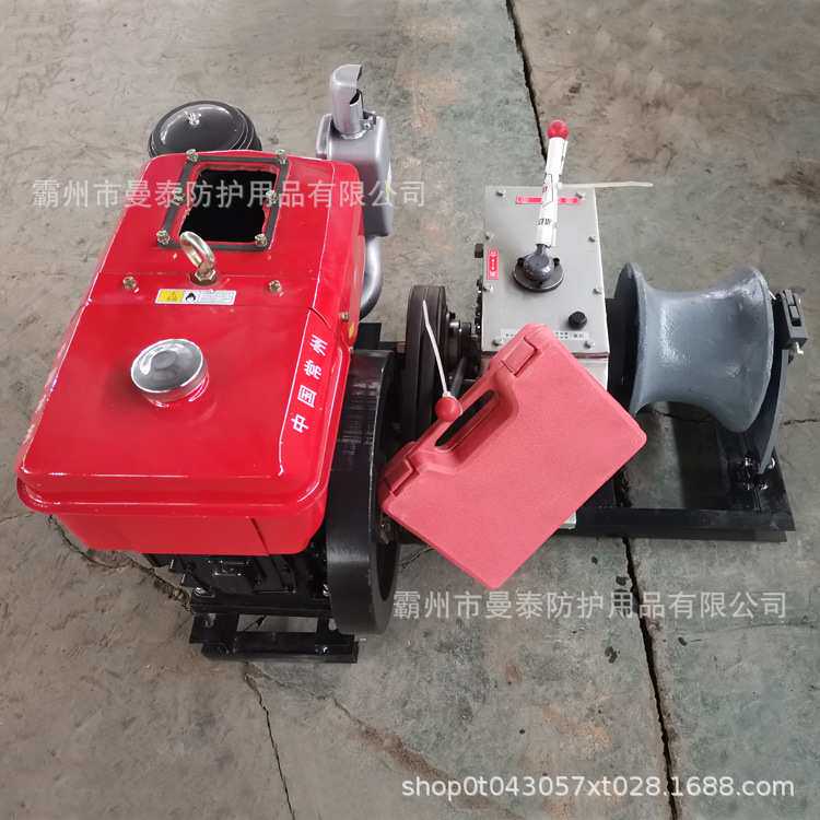 供应3T5T8T柴油绞磨机电力施工机动绞磨机大马力柴油机动绞磨