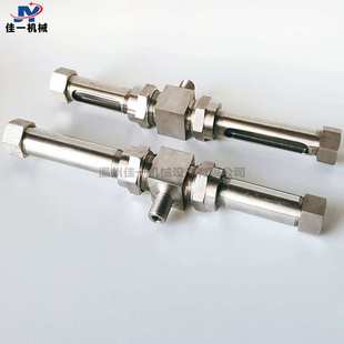 不锈钢三通玻璃管式液位计 三通玻璃管油位计 三通玻璃管水位计