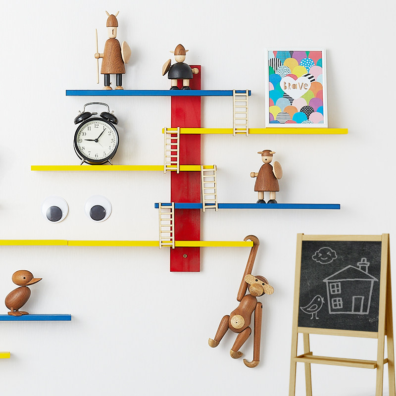 儿童房动物模型摆放架搁板 墙上卢斯蒂格动物摆件收纳架装饰壁挂,住宅家具,搁板/置物架/家用陈列架,淘宝优惠券,粉丝福利购,淘宝优惠卷