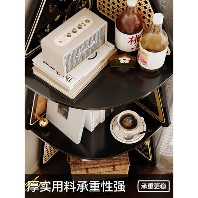 三柜卧中古角转角置物架书柜客厅电视墙拐角书TYT柜子室收纳架