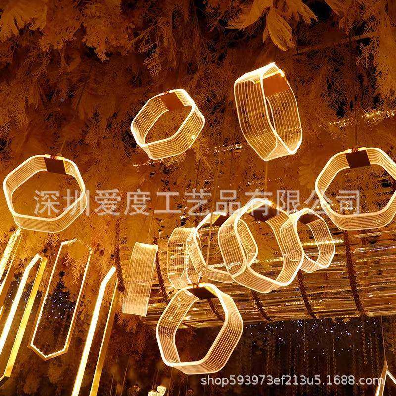 新款高亮发头光饰亚克力10吊灯堂婚礼酒店吊顶ITS装圆形多六边,鲜花速递/花卉仿真/绿植园艺,其它园艺用品,淘宝优惠券,粉丝福利购,淘宝优惠卷