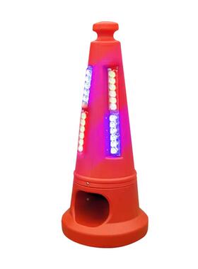 LED声光高速工养施护锥桶带警报雪糕定位发光高筒MMY预德警